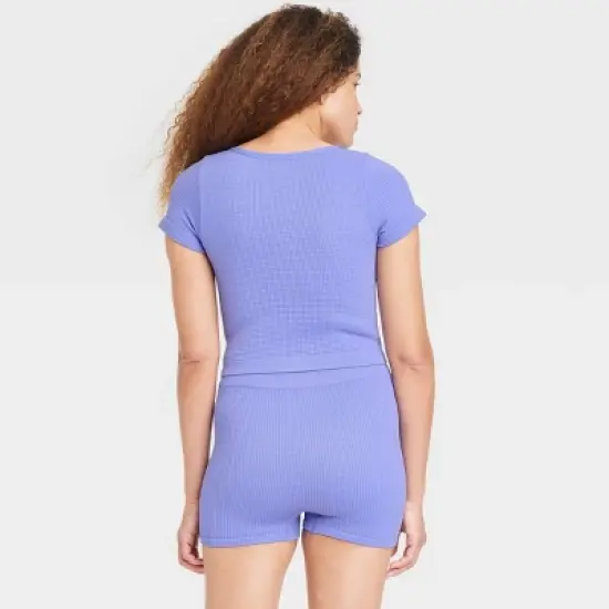 Women's Seamless Henley Top - Colsie&trade; image {2}