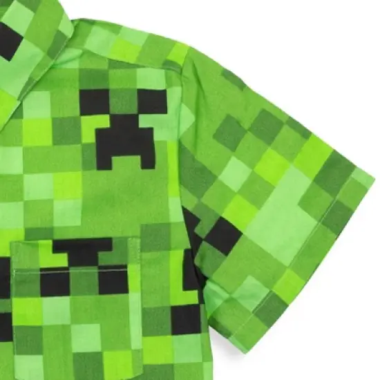Minecraft Creeper Button Down Dress Shirt image {5}