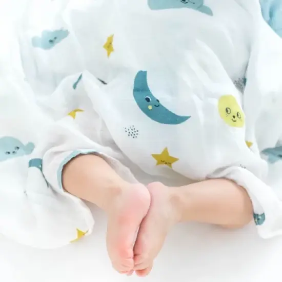 Rookie Humans Moon & Stars viscose from bamboo swaddle image {2}