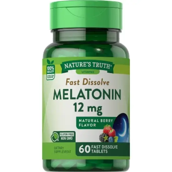 Nature's Truth Melatonin Fast Dissolve Vegan Tablets - Berry - 60ct image {4}