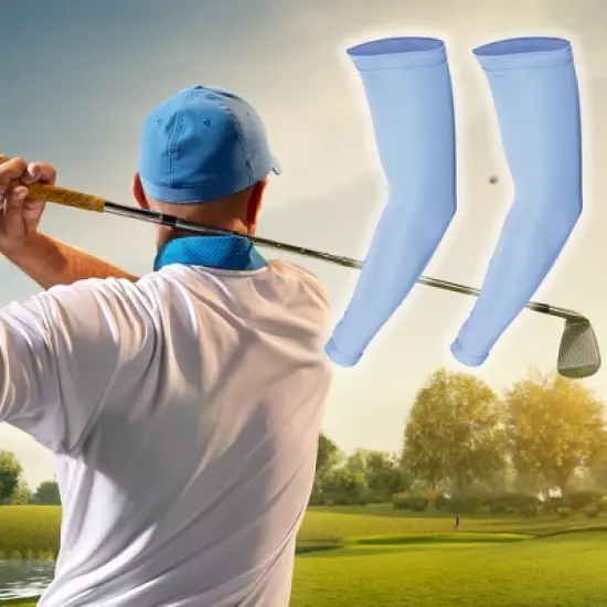 Unique Bargains Arm Shapers Arm Slimming Sleeves Fat Burning Light Weight 1 Pair image {5}