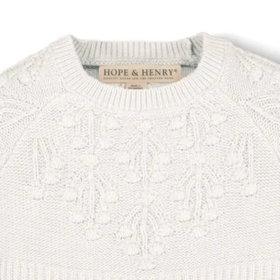 Hope & Henry Girls' Organic Cotton Skater Sweater Dress, Toddler image {1}