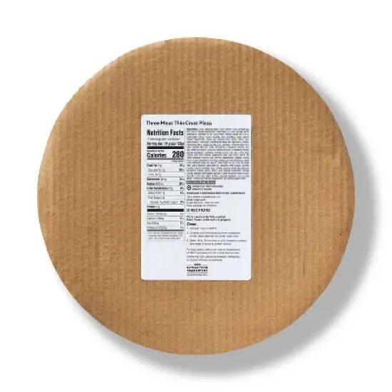 Thin Crust Three Meat Frozen Pizza 17.25oz - Market Pantry&trade; image {2}