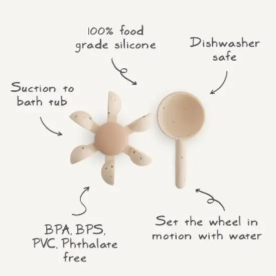 Mushie Water Wheel Bath Toy image {1}