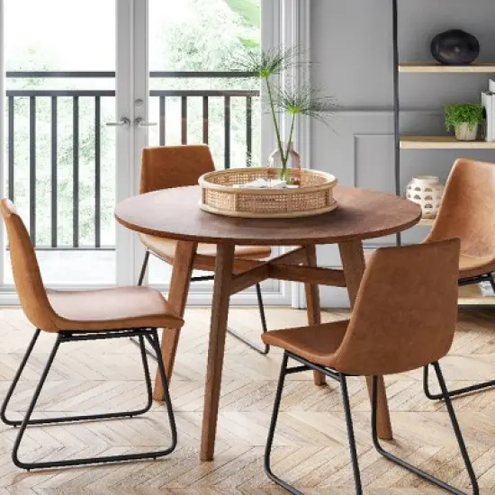 44" Maston Dining Table Round Hazelnut - Threshold&trade; image {4}