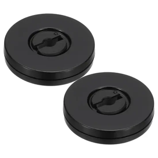 Unique Bargains High-strength Plastic 360-degree Rotating Design Durability Anti-slip Black Swivel Turntable 2 Pcs image {5}