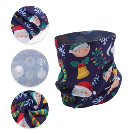 Unique Bargains Sunscreen Face Scarf Mask Deep Blue 1 Pc image {2}