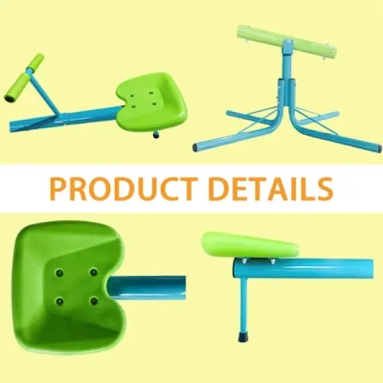 Kids Seesaw Playground Equipment Swivel Teeter Totter with 360 Degree Rotating Outdoor Fun Play Set for Kids Age 5-8 image {4}