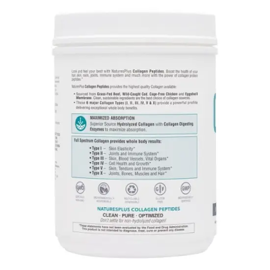 Collagen Peptides by Nature's Plus  -  1.30 lb (588 g) Powder image {2}