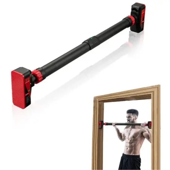 Doorway Pull Up Bar, Door Frame Chin Up Bar with Locking Mechanism, Adjustable Width, Strength Training Pullup Bar Max Load 440lbs image {8}