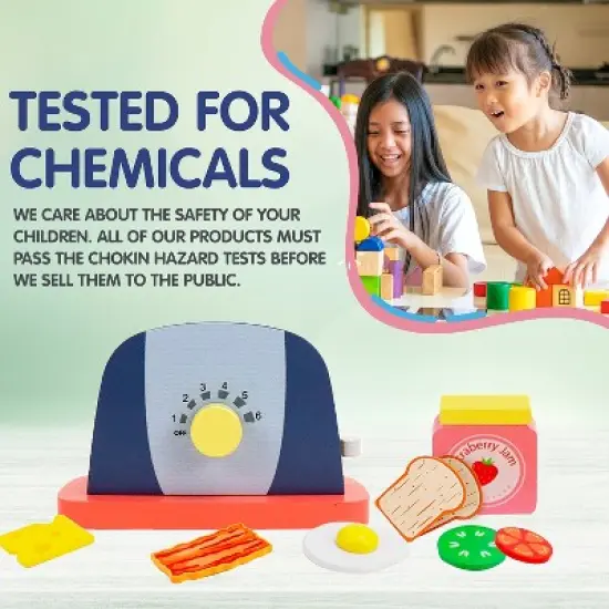 Leo & Friends Wooden Pop Up Toaster Set image {3}