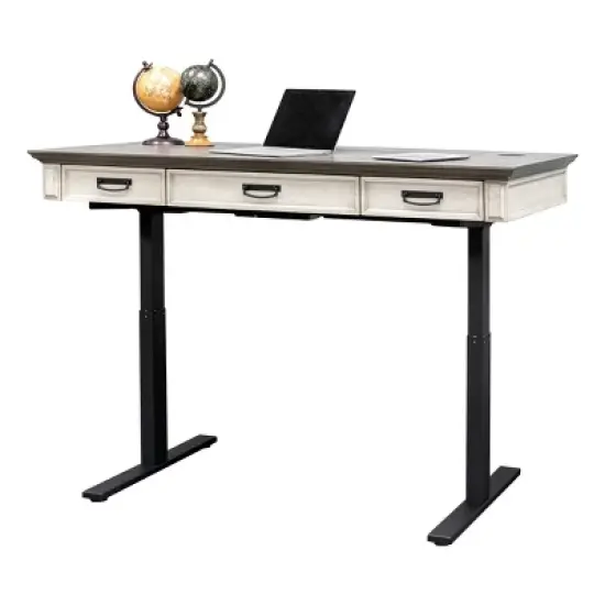 Hartford Electric Sit/Stand Desk White - Martin Furniture image {1}