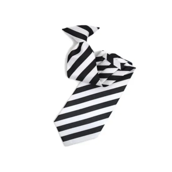 College 1/2" Striped Colored Woven Clip On Neck Tie image {10}