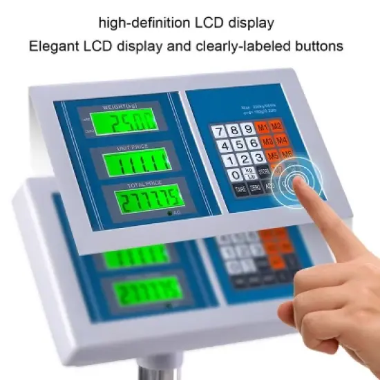 Costway 660lbs Weight Computing Digital Floor Platform Scale Postal Shipping Mailing image {9}
