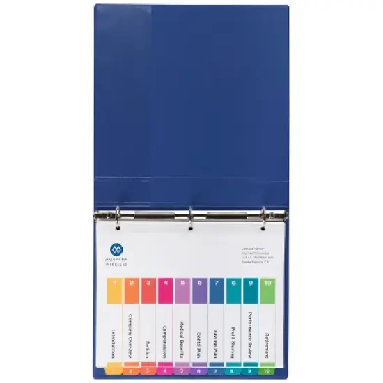 Avery Dividers for 3 Ring Binders, 10 Tabs per Set, Customizable Table of Contents, Multicolor Tabs (3 Sets of 11072) image {7}