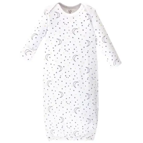Touched by Nature Baby Boy Organic Cotton Long-Sleeve Gowns 3pk, Constellation, 0-6 Months image {2}