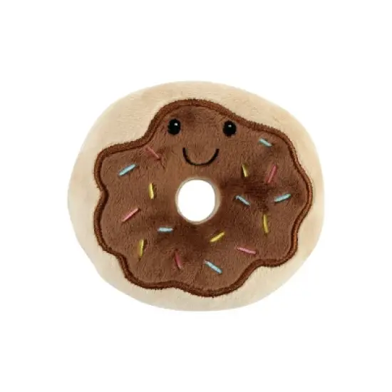 Luvable Friends Dog Squeaky Plush Dog Mini Toy Set, Desserts, One Size image {4}