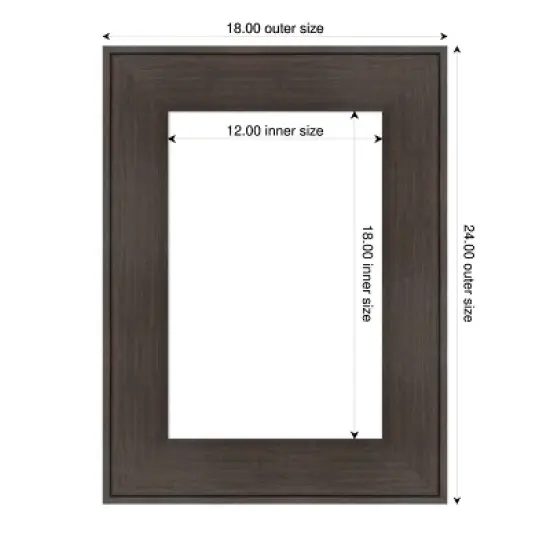 Amanti Art William Rustic Woodgrain Framed Dry Erase Magnetic Board image {4}