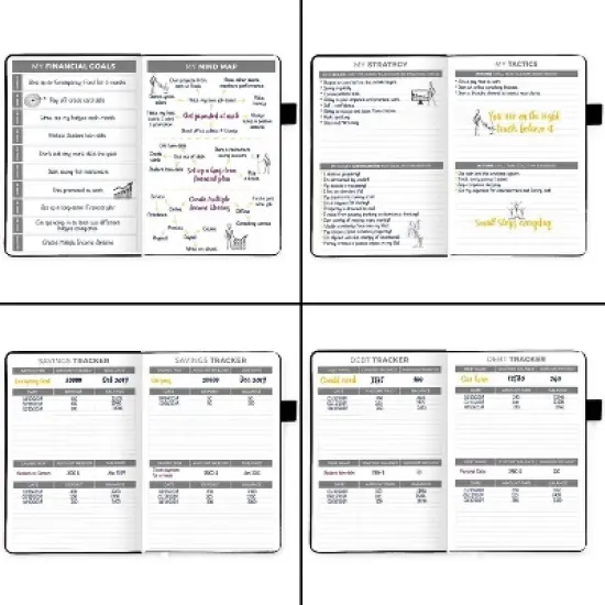 Undated Budget Planner 5.5"x8.32" Black - Clever Fox image {4}