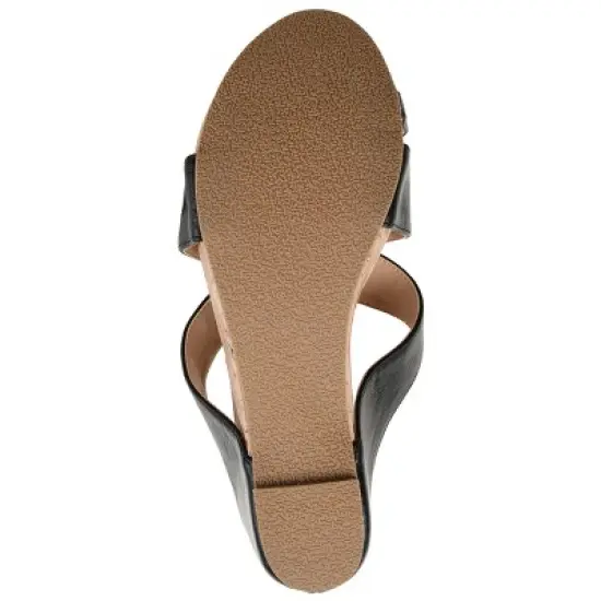 Journee Collection Womens Rayna Tru Comfort Foam Wedge Heel Slip On Sandals image {4}
