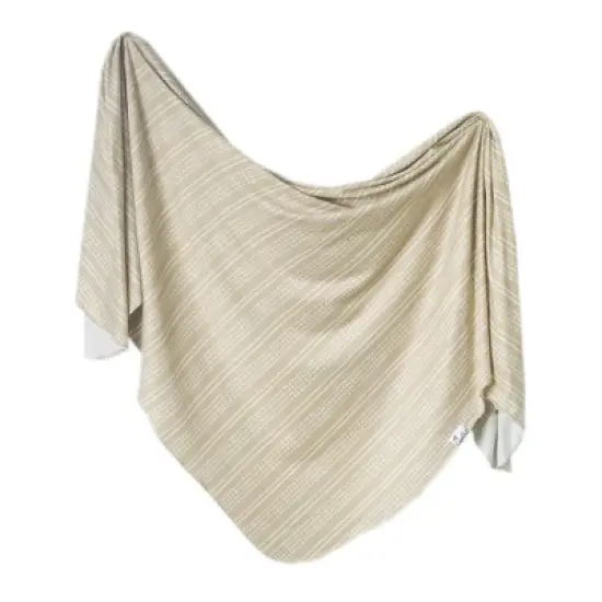 Copper Pearl Knit Swaddle Blanket image {13}