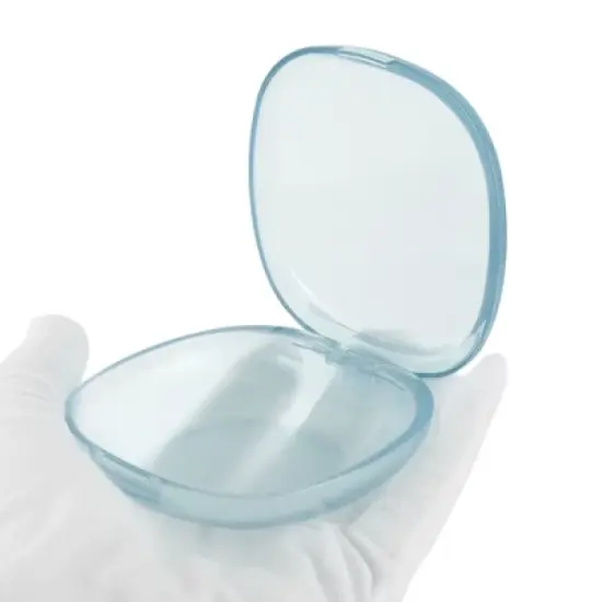 Unique Bargains Portable Transparent Square-Round Retainer Case Braces Box 1 Pc image {2}