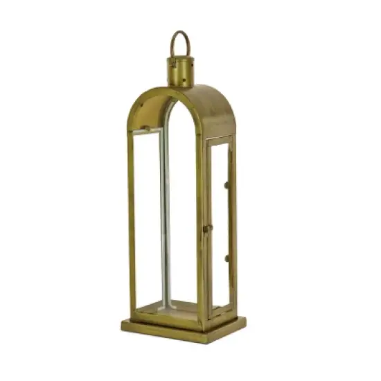 22" HGTV Arched Candle Lantern Antique Bronze - National Tree Company image {5}