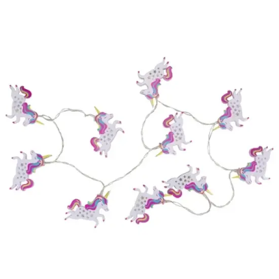 Northlight 10 B/O LED Warm White Unicorn Mini Lights - 3 Ft, Clear Wire image {4}