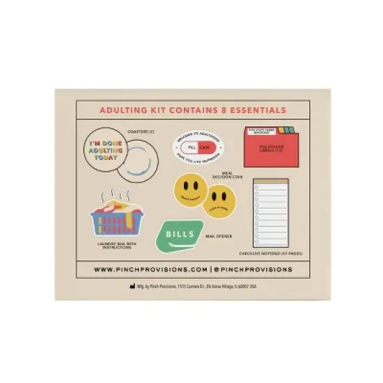 Adulting Desk Organiser Kit: Pinch Provisions Multicolored Office Set with Letter Opener & Paper Desk Pad image {3}