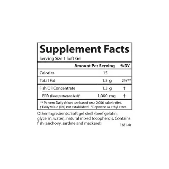 Carlson - Elite EPA Gems, 1000 mg EPA, Norwegian, Wild Caught, Sustainably Sourced image {3}