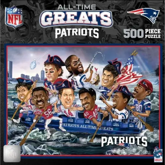 NFL New England Patriots All Time Greats 500pc Puzzle Game image {3}