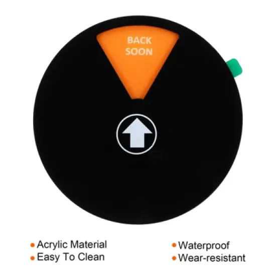 Unique Bargains 6 Options Magnetic Adhesive Decor Home Business Privacy Sign image {3}