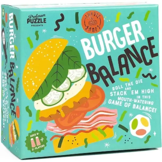 Professor Puzzle USA, Inc. Burger Balance Stacking Game image {1}