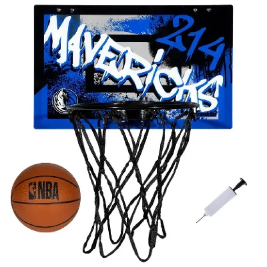NBA Dallas Mavericks Over The Door Mini Basketball Hoop image {6}