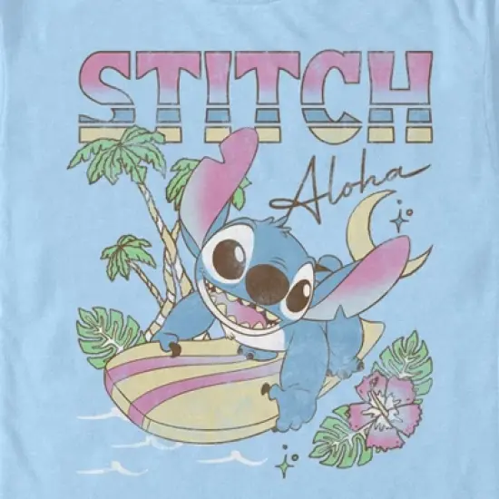 Men's Lilo & Stitch Surfing Stitch T-Shirt image {1}