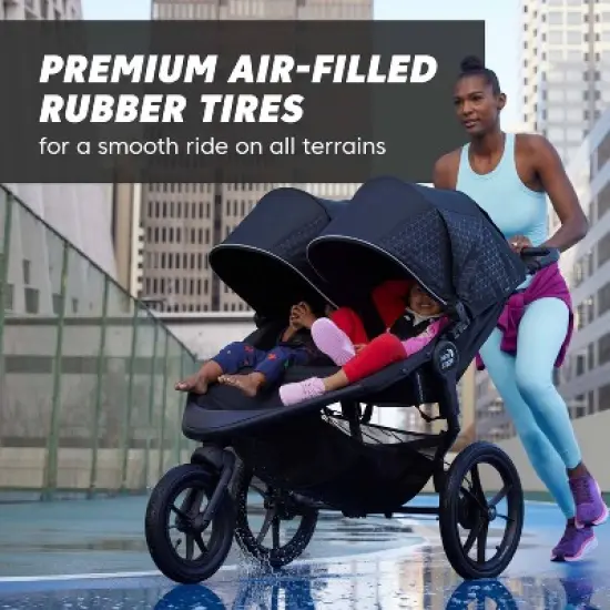 Baby Jogger Summit X3 Double Stroller - Black image {1}