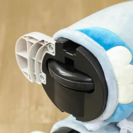 Qaba 6V Battery Powered Kids Electric Ride on Animal Toy with Music Forward, Foot Pedal for Girls Boys Aged 18-36 Months image {5}