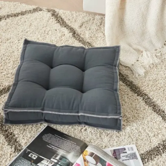 18"x18" Indoor/Outdoor Square Flange Seat Cushion - Mina Victory image {2}