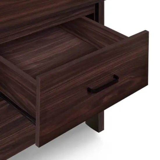 Olimont Contemporary 2 Drawer Nightstand Walnut - Christopher Knight Home image {9}