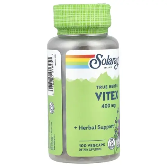 Solaray True Herbs, Vitex, 400 mg, 100 VegCaps image {3}