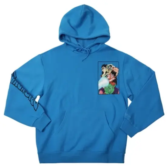 Dragon Ball Z Heroes Long Sleeve Blue Hooded Sweatshirt image {1}
