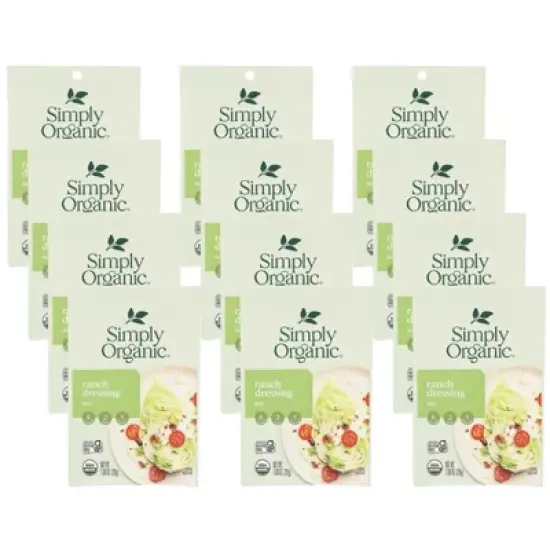 Simply Organic Ranch Dressing Mix - Case of 12/1 oz image {6}