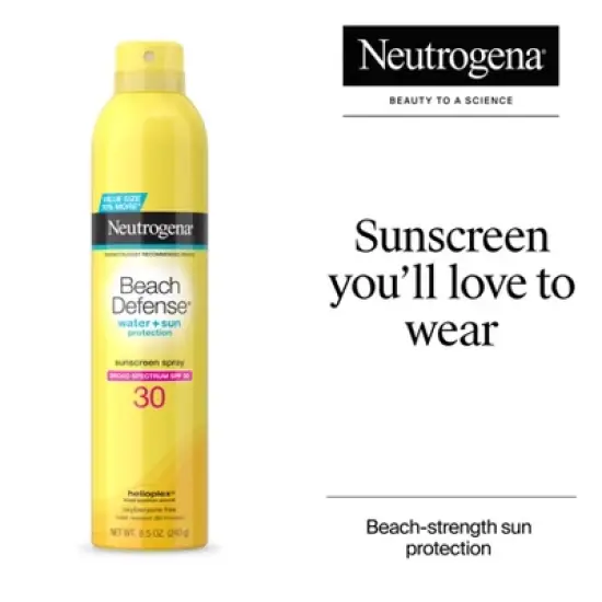 Neutrogena Beach Defense Sunscreen Spray - SPF 30 - 8.5oz image {2}