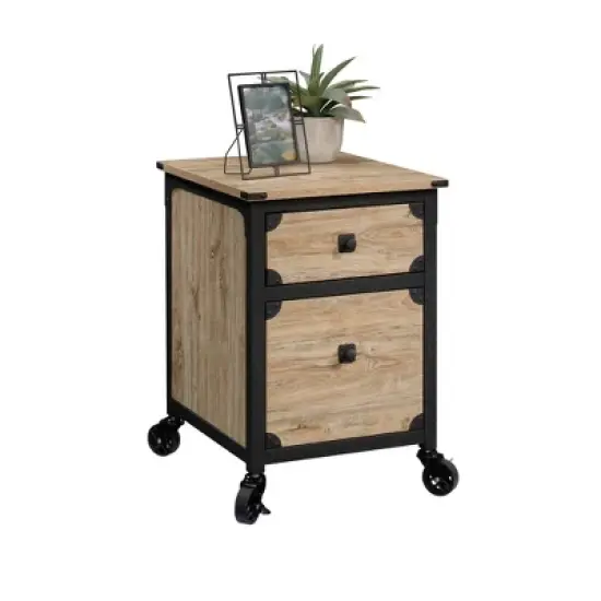 Steel River Pedestal File Cabinet Distressed Brown - Sauder image {4}