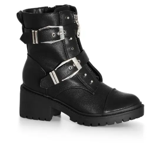 Women's Plus Size WIDE FIT Raven Ankle Boot - black | CITY CHIC image {6}