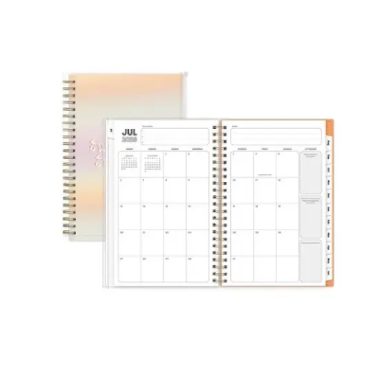 Blue Sky 5"x8" 2025-2026 Weekly/Monthly Zip Pouch Wirebound Planner Mayana Ombre image {3}