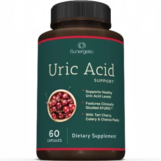 Sunergetic Premium Uric Acid Support Supplement &ndash; Uric Acid Cleanse & Kidney Support &ndash; Includes Tart Cherry, Chanca Piedra, Celery Extract & Turmeric image {3}