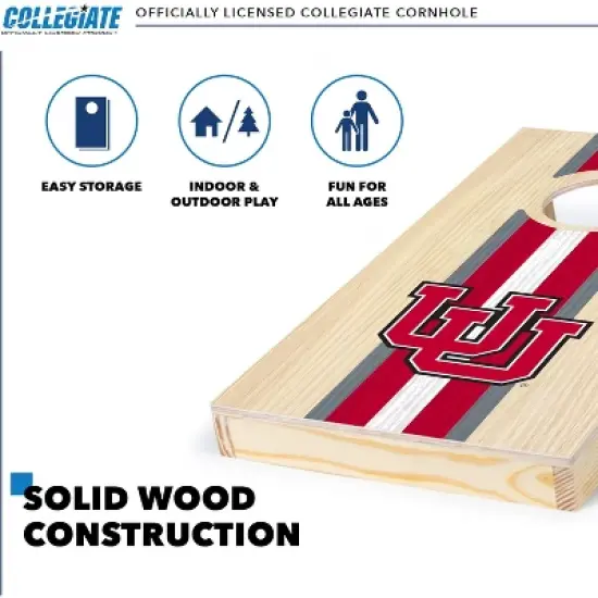NCAA Utah Utes 1'x2' Wood Cornhole Set image {2}