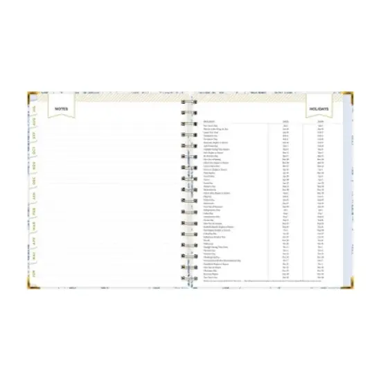 Day Designer 7"x9" 2025-2026 Weekly/Monthly Wirebound Planner Hardcover Belinda Blue image {11}