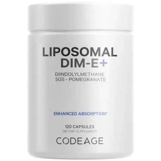 Codeage Liposomal DIM-E, Diindolylmethane, Antioxidant SGS Vitamin E Tocopherols & Isomers - 120ct image {16}